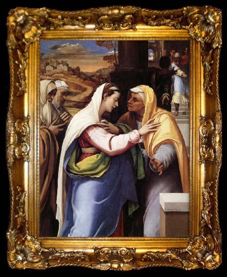 framed  Sebastiano del Piombo La Visitation, ta009-2